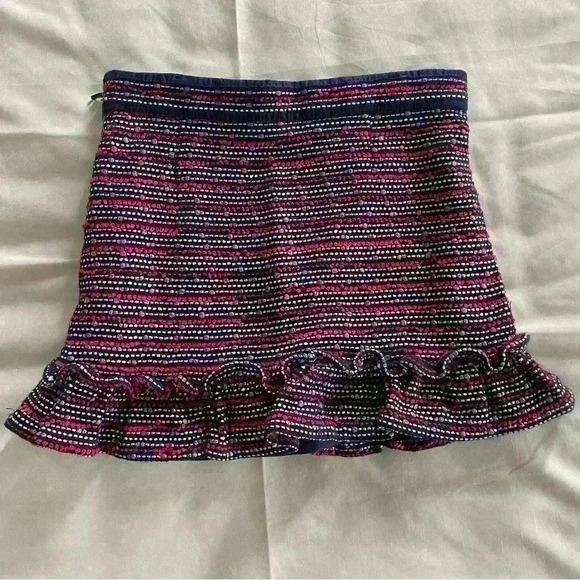 Janie and Jack Size 6 Skirt Blue And Red Ruffle Patriotic Casual Straight Short - Picture 4 of 4